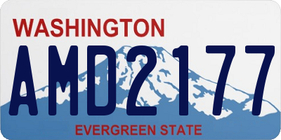WA license plate AMD2177