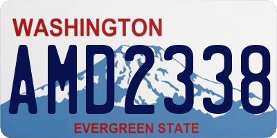 WA license plate AMD2338