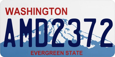 WA license plate AMD2372