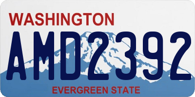 WA license plate AMD2392
