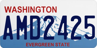 WA license plate AMD2425