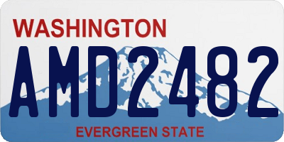 WA license plate AMD2482
