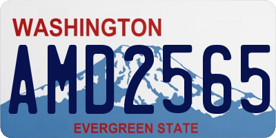 WA license plate AMD2565
