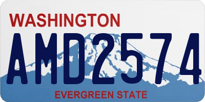 WA license plate AMD2574