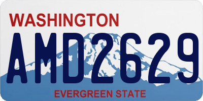 WA license plate AMD2629