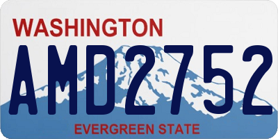 WA license plate AMD2752