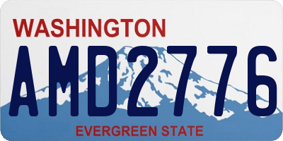 WA license plate AMD2776