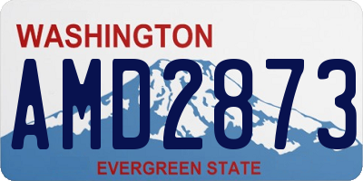WA license plate AMD2873