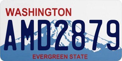 WA license plate AMD2879