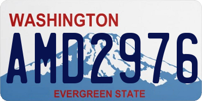WA license plate AMD2976