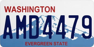 WA license plate AMD4479