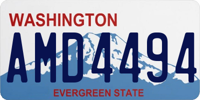 WA license plate AMD4494