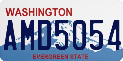 WA license plate AMD5054