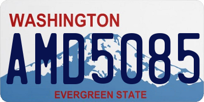 WA license plate AMD5085