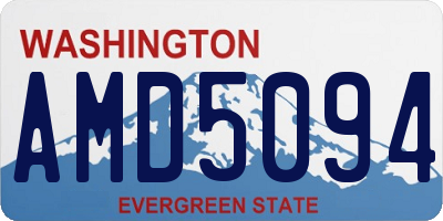 WA license plate AMD5094