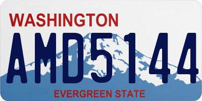WA license plate AMD5144
