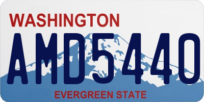 WA license plate AMD5440