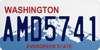 WA license plate AMD5741