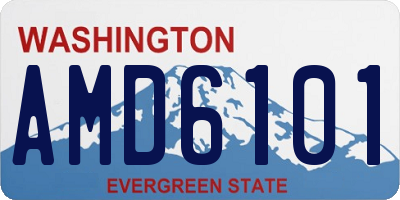 WA license plate AMD6101