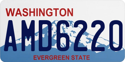 WA license plate AMD6220