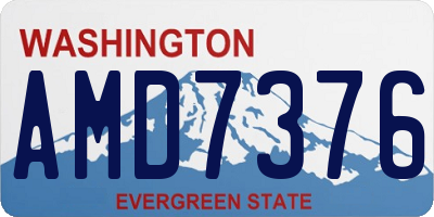 WA license plate AMD7376