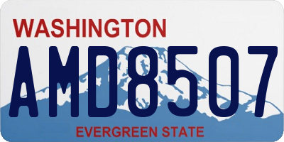 WA license plate AMD8507