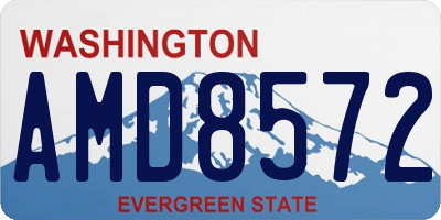 WA license plate AMD8572