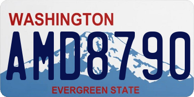 WA license plate AMD8790