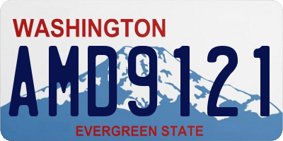 WA license plate AMD9121