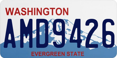 WA license plate AMD9426
