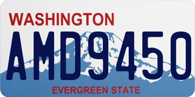 WA license plate AMD9450