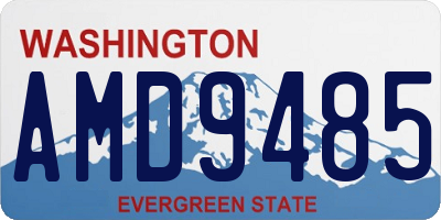 WA license plate AMD9485