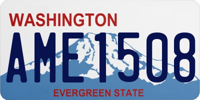 WA license plate AME1508
