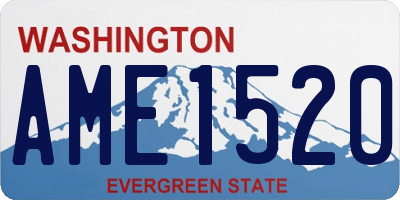 WA license plate AME1520