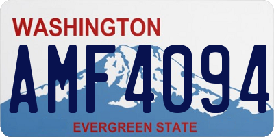 WA license plate AMF4094