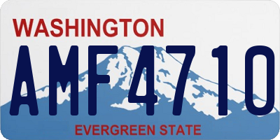 WA license plate AMF4710
