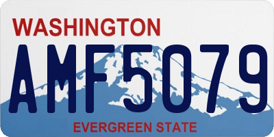 WA license plate AMF5079