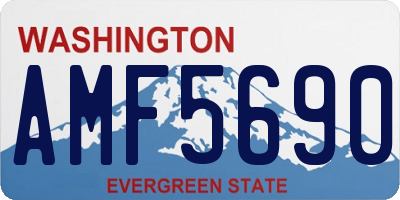WA license plate AMF5690