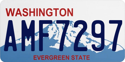 WA license plate AMF7297