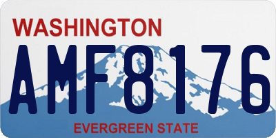 WA license plate AMF8176