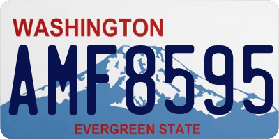 WA license plate AMF8595