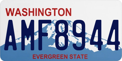 WA license plate AMF8944