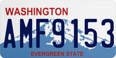 WA license plate AMF9153