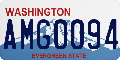 WA license plate AMG0094