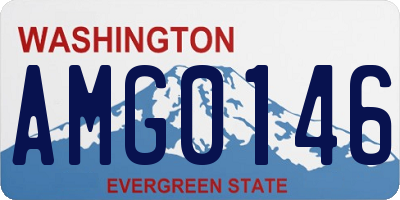 WA license plate AMG0146