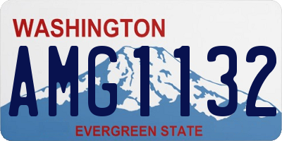 WA license plate AMG1132