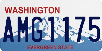 WA license plate AMG1175