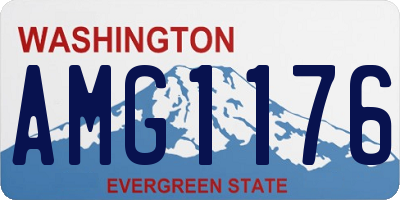 WA license plate AMG1176