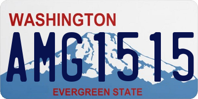 WA license plate AMG1515