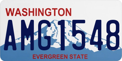 WA license plate AMG1548